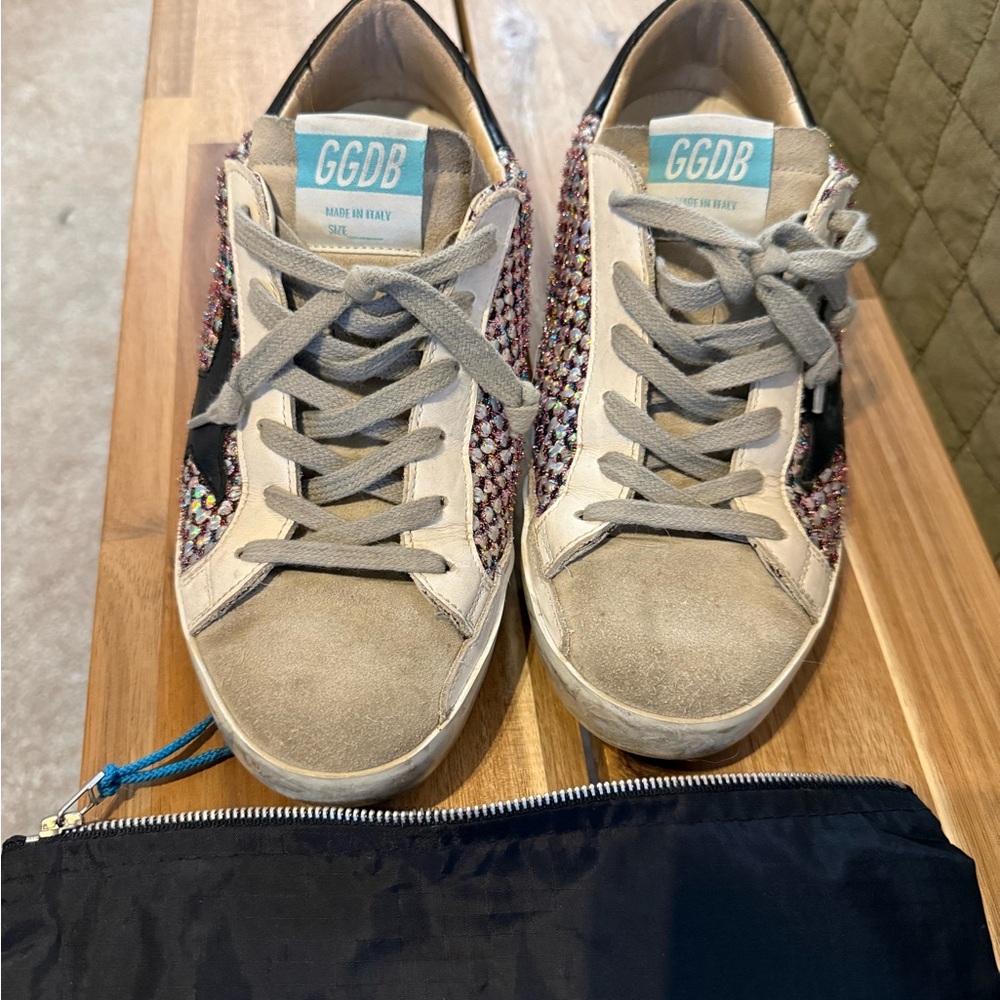 Golden Goose Multicolor Glitter Sneakers